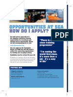 Opportunities at Sea