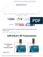 nRF24L01 Wireless RF Transceiver Module Working & Interface With Arduino UNO