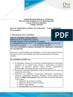 Guía de Actividades y Rúbrica de Evaluación - Tarea 1 - Revisión de Conceptos