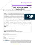Classification of Nasal Polyps and Inverted Papillomas Using CT-based Radiomics