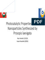 Photocatalytic Properties of ZnO Nanoparticles Synthesized by PL