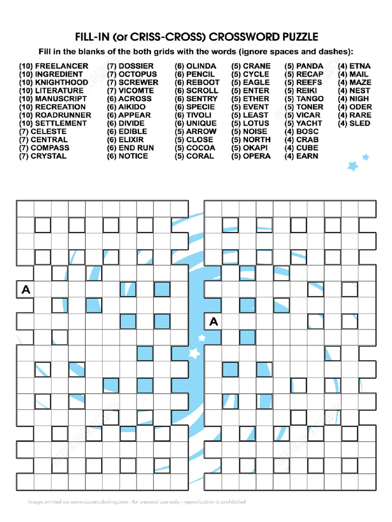 Criss Cross 1 Puzzle Games | PDF, image size:768x1024