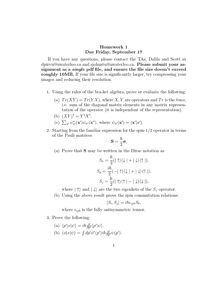 Homework 1 | PDF
