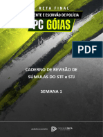 GO RETA FINAL DEDICAcaO POLICIAL AGENTE E ESCRIVAO SuMULAS SEMANA 1