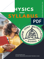 Physics Ijmb Syllabus