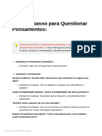 Questionar Pensamentos