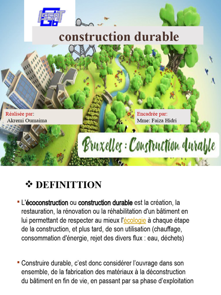 Construction Écologique et Durable | PDF | Écoconstruction | La nature