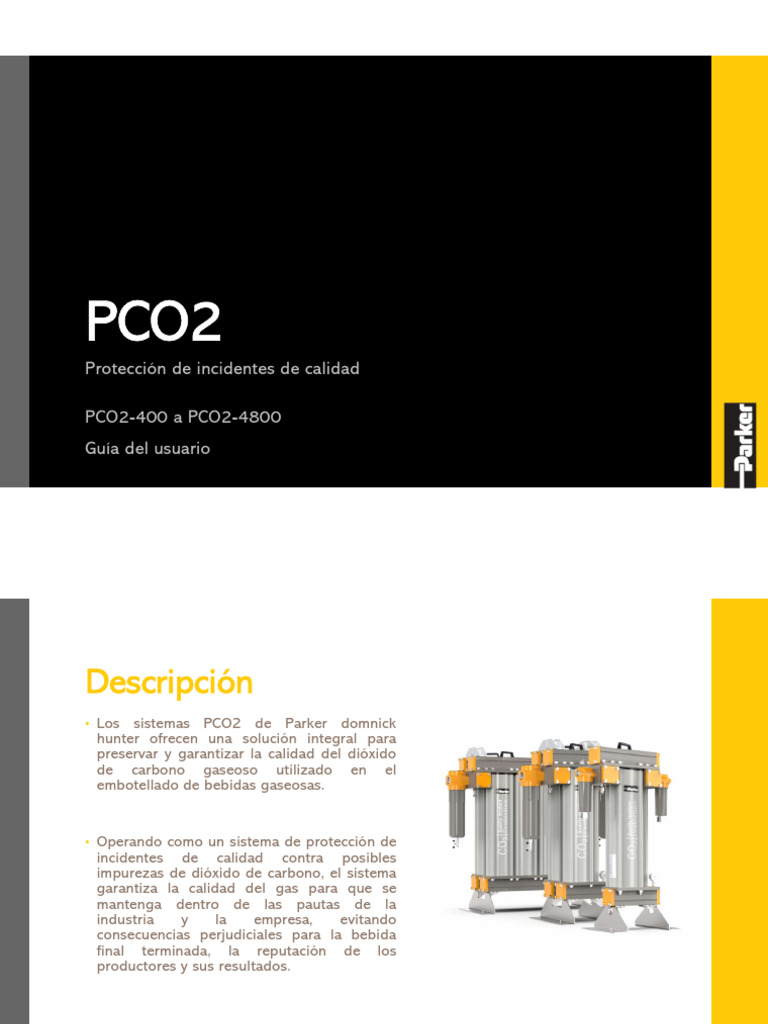 Sistema PCO2 para Calidad de CO2 | PDF | Filtración | Ingeniería Química
