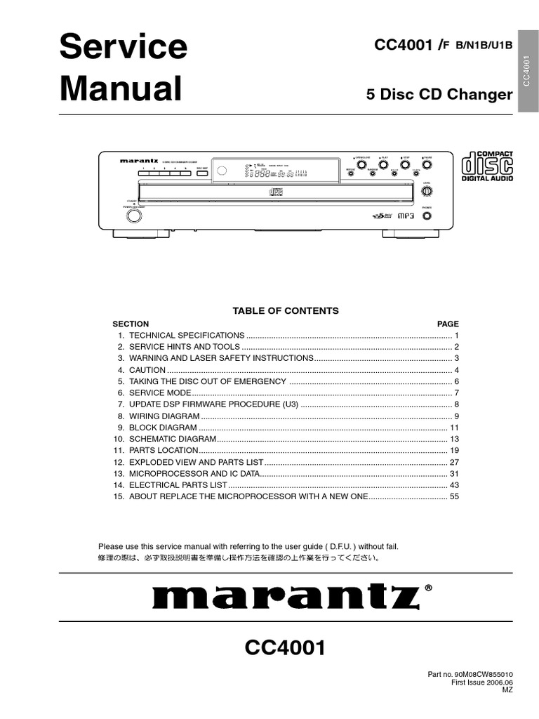 CC4001 Service Manual Overview | PDF | Alternating Current | Power Supply
