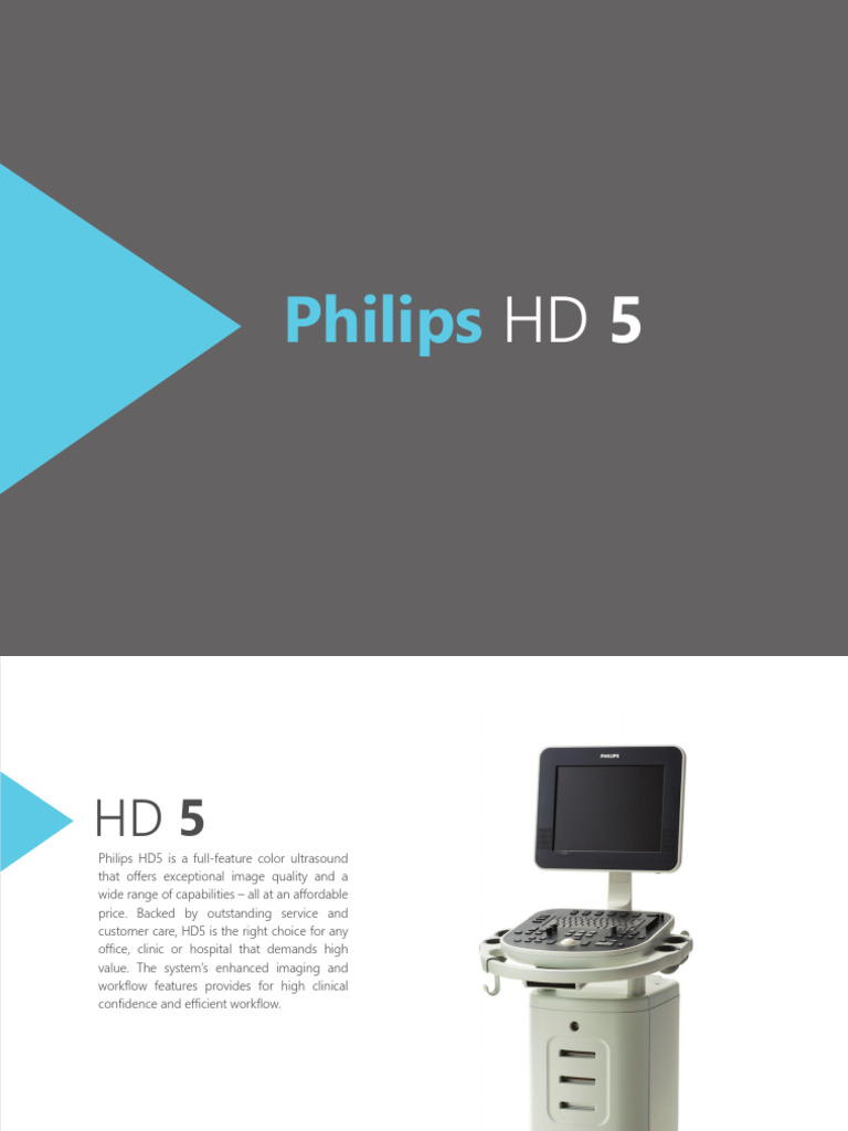 Philips HD5 en | PDF | Medical Ultrasound | Computer Hardware