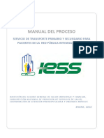 Servicio de Transporte Primario y Secundario para Pacientes de La Red Pública Integral de Salud