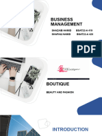 Boutique Business Project