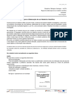 Regras de Elaboração de Um Relatório Científico