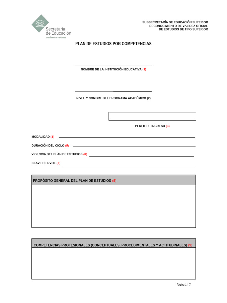 Plan de Estudios por Competencias | PDF | Plan de estudios | Educación ...