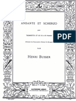 Andante Et Scherzo H. Busser