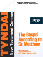 The Gospel According To St. Matthew An Introduction and Commentary (R. v. G. Tasker) (Z-Library)