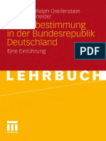 Leo Kissler, Ralph Greifenstein, Karsten Schneider - Die Mitbestimmung in Der Bundesrepublik Deutschland - Eine Einfuhrung (Lehrbuch) - Vs Verlag (2011)