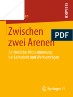 Vivien Barlen (Auth.) - Zwischen Zwei Arenen - Betriebliche Mitbestimmung Bei Leiharbeit Und Werkverträgen-Springer VS, Wiesbaden (2018)