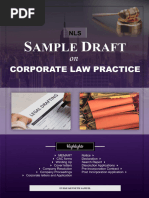 Drafts On Corporate Law Practice