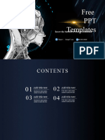 Metal Robot Background Ppt Template