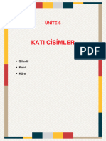 Kati Cisimler: - Ünite 6