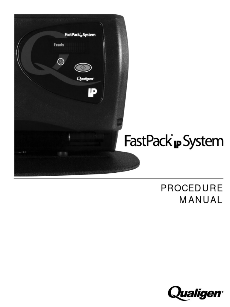 Fast Pack IP - Instrument - Manual | PDF | Infection | Clinical Medicine