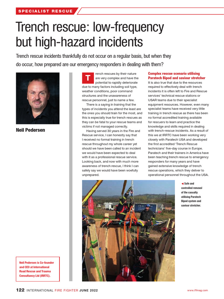 Trench Rescue | PDF | Soil | Emergency