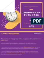 Cronograma ENEM 2020