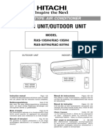 RAS - RAC-19SH4 - 50YH4 User Manual