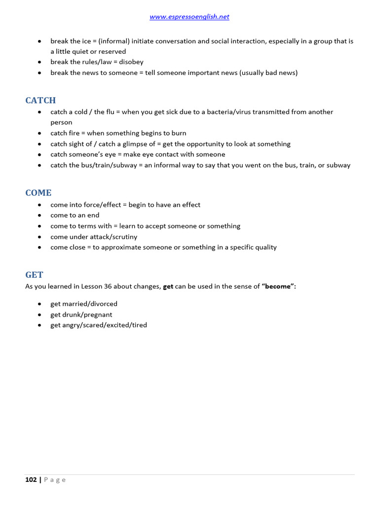 1000 English Collocations. in 10 Minutes A Day - 102 | PDF