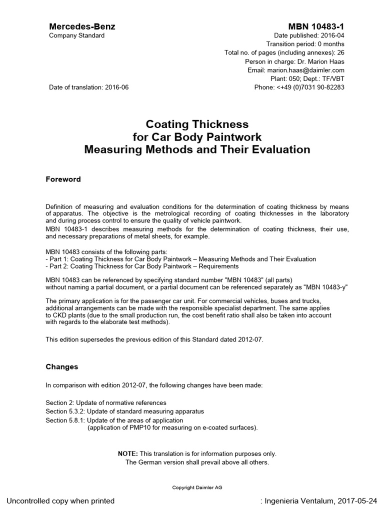 MBN 10483-1 2016-05 | PDF