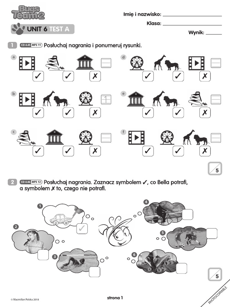 Unit 6 Test A Bugs Team 2 | PDF