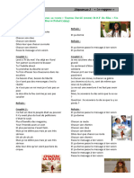 Paroles PDF Chacun Sa Route