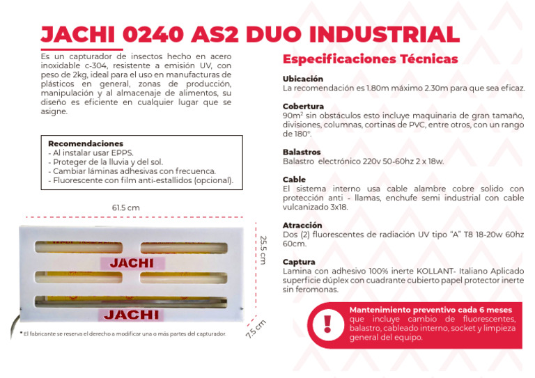 Brochure Jachi 0240 | PDF | Bienes manufacturados | Sector secundario ...