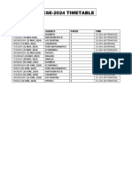 Igcse-24 Timetable
