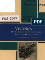 1994. Vivienda Un Entorno Propicio