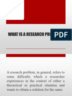 What Is A Research Problem