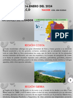 Diapositiva de Regiones Naturales Del Ecuador - 9no a-B-C-D Martes 16 de Enero Del 2024