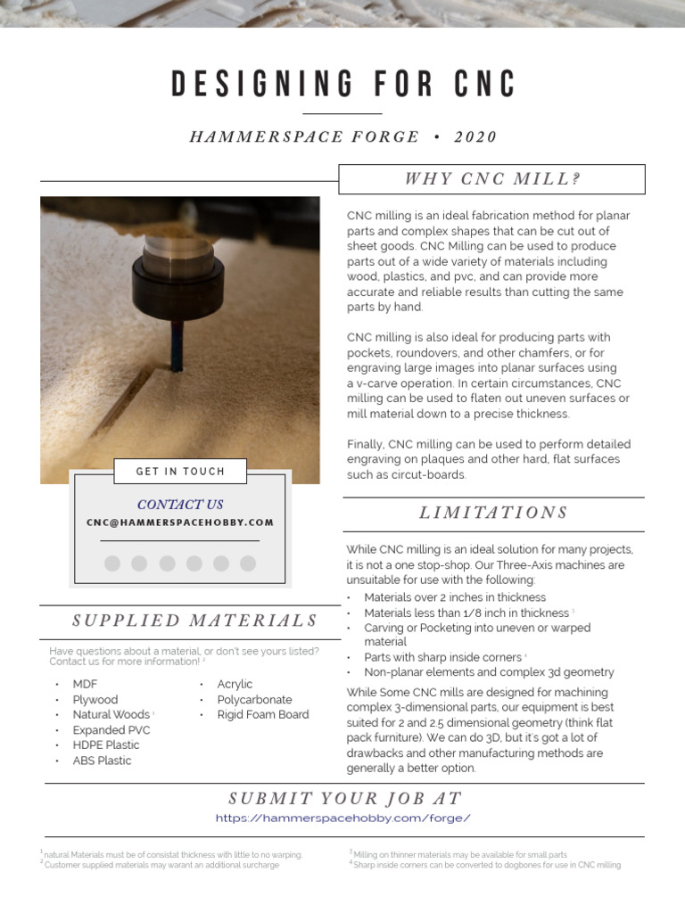 Hammerspace Design Guide CNC PDF Machine Tool Numerical Control