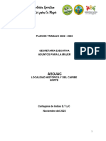 Plan de Trabajo Sec - Ejec.Asuntos de La Mujer