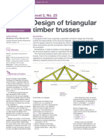 Design of Triangular Timber Trusses