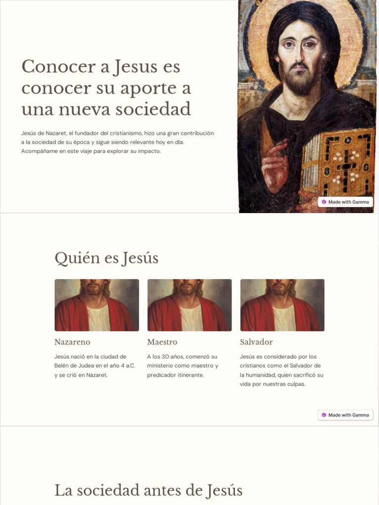 Conocer A Jesus Es Conocer Su Aporte A Una Nueva Sociedad Pdf Jesús