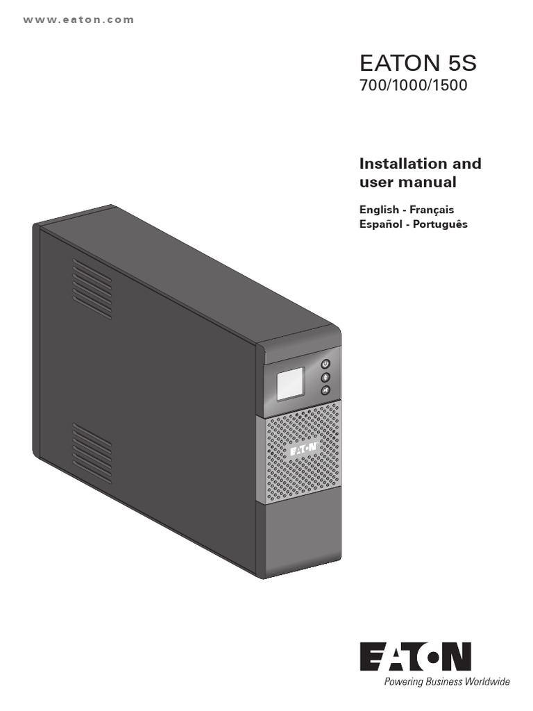 Eaton 5S 700 Installation Manual | PDF | Ac Power Plugs And Sockets ...