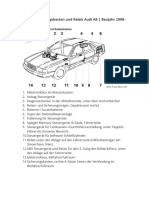 Audi A8 Sicherungsbelegung