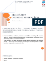 Seminário 7 - Consumo Sustentável