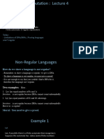 L4 - Irregular Languages