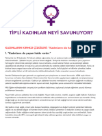 Ti̇p'li̇ Kadinlar Neyi̇ Savunuyor