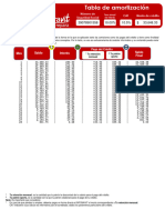 Tabla de Amortización
