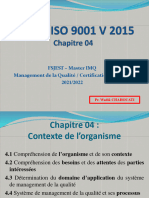 +++ Séance 05 Chapitre 04 ISO 9001 V 2015
