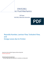 Wk10 2 ReNumber Laminar TurbulentFlow FrictionLosses